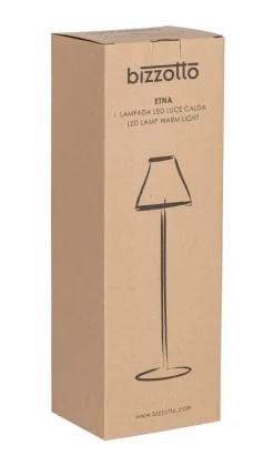 Discount Bizzotto LAMPADA TAV. LED ETNA MARRONE H38