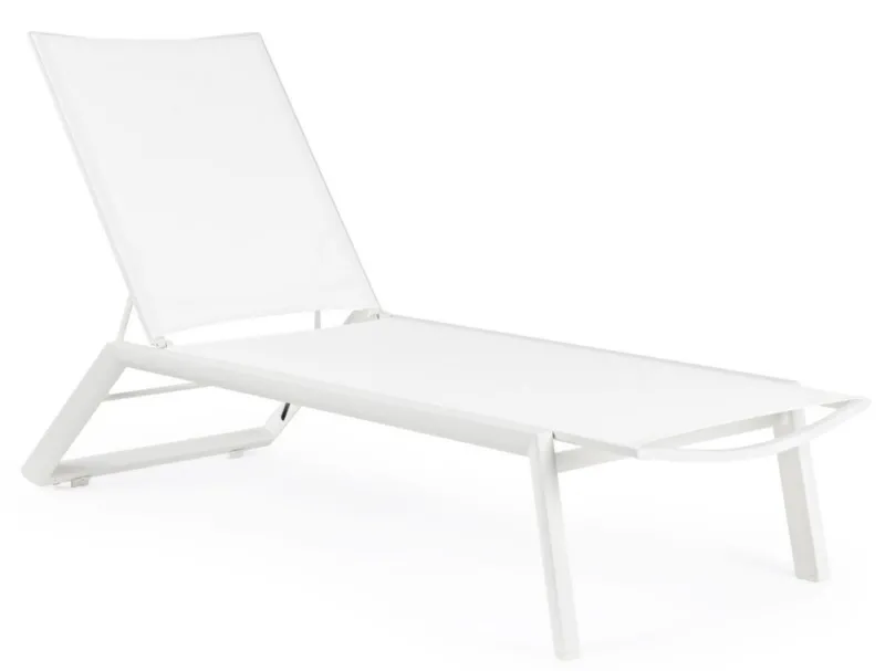 Clearance Bizzotto LETTINO CON RUOTE IN ALLUMINIO BIANCO GK50 - CRUISE