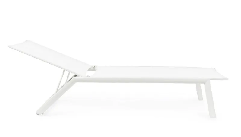 Clearance Bizzotto LETTINO CON RUOTE IN ALLUMINIO BIANCO GK50 - CRUISE