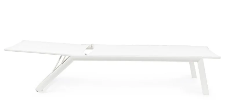 Clearance Bizzotto LETTINO CON RUOTE IN ALLUMINIO BIANCO GK50 - CRUISE