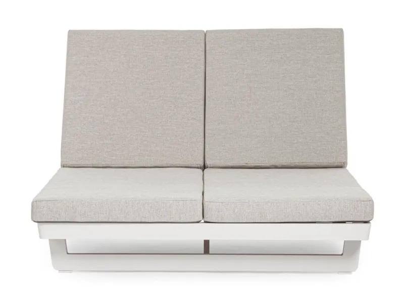 Bizzotto LETTINO DOPPIO IN ALLUMINIO BIANCO WG20 - INFINITY