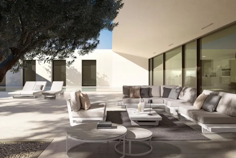 Bizzotto LETTINO DOPPIO IN ALLUMINIO BIANCO WG20 - INFINITY