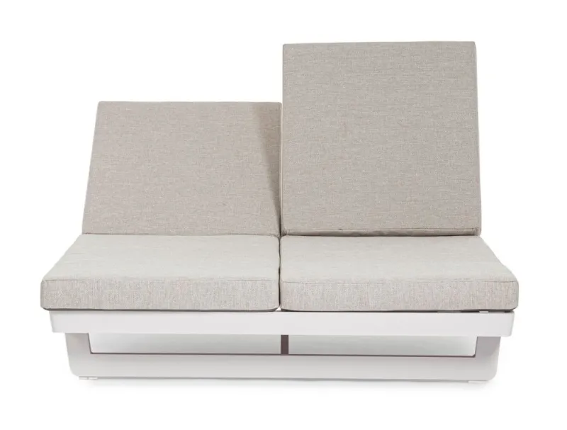 Bizzotto LETTINO DOPPIO IN ALLUMINIO BIANCO WG20 - INFINITY