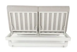 Bizzotto LETTINO DOPPIO IN ALLUMINIO BIANCO WG20 - INFINITY