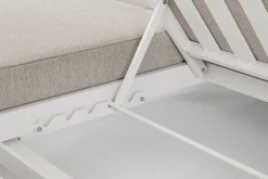 Bizzotto LETTINO DOPPIO IN ALLUMINIO BIANCO WG20 - INFINITY