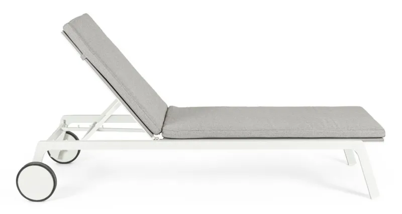 Discount Bizzotto LETTINO IN ALLUMINIO CON RUOTE BIANCO WG20 - JALISCO