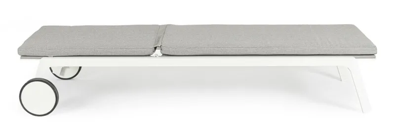 Discount Bizzotto LETTINO IN ALLUMINIO CON RUOTE BIANCO WG20 - JALISCO