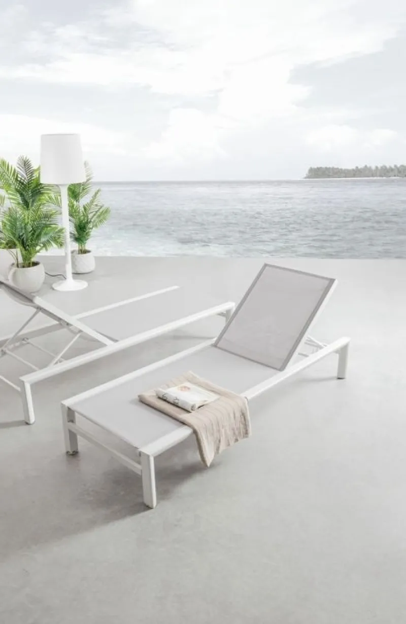 Online Bizzotto LETTINO IN ALLUMINIO CON RUOTE BIANCO YK11 - SKIPPER NEW