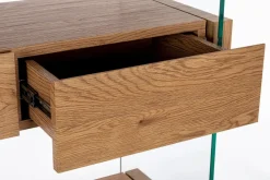 Bizzotto LIBRERIA 2 CASSETTI NERA - LINE WOOD