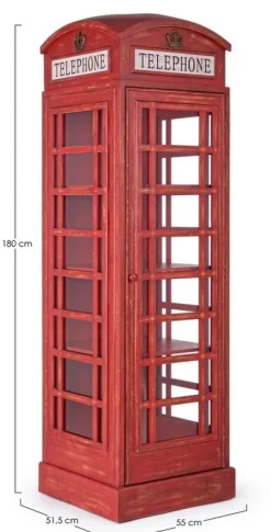 Clearance Bizzotto LIBRERIA IN LEGNO - RED CABIN