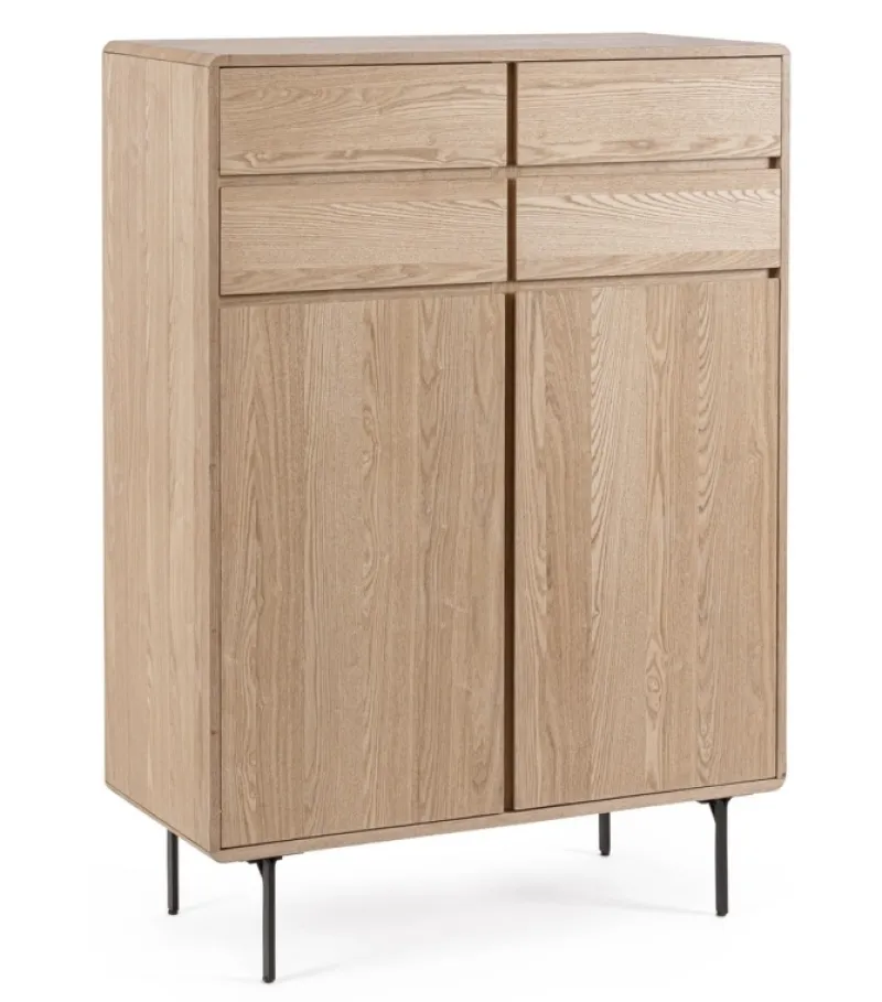 Outlet Bizzotto MOBILE ALTO IN LEGNO NATURALE - WIDALD