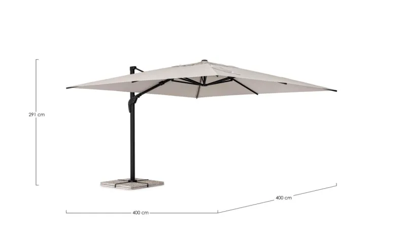 Clearance Bizzotto OMBRELLONE BRACCIO ARIES 4X4 ANTR-NAT T