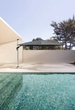 Discount Bizzotto OMBRELLONE BRACCIO ARIES 3X3 ANOD-GRI T