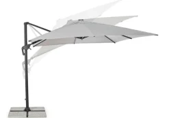 Online Bizzotto OMBRELLONE BRACCIO CON LED IN ALLUMINIO 3X3 ANTRACITE - INES