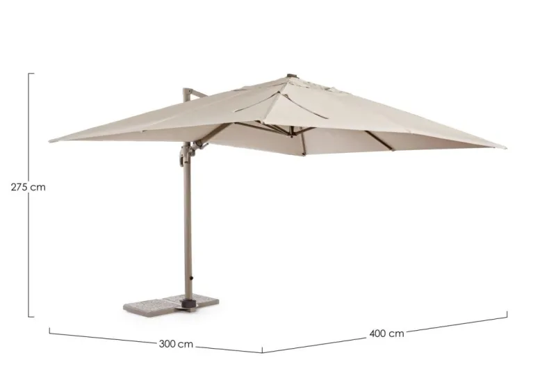 Outlet Bizzotto OMBRELLONE BRACCIO IN ALLUMINIO - SARAGOZZA