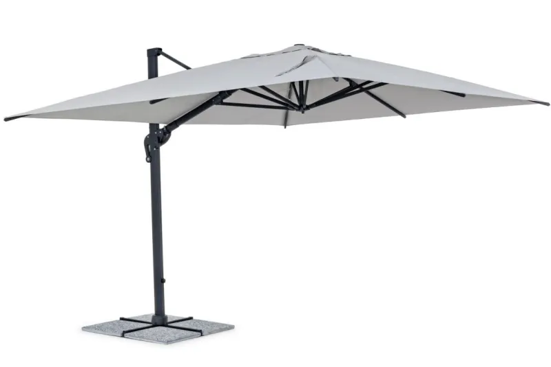 New Bizzotto OMBRELLONE BRACCIO IN ALLUMINIO 3X4 ANTRACITE - INES