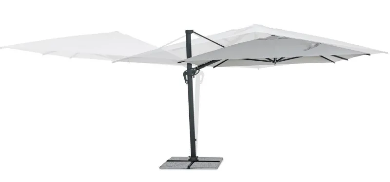 New Bizzotto OMBRELLONE BRACCIO IN ALLUMINIO 3X4 ANTRACITE - INES
