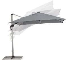 Best Bizzotto OMBRELLONE BRACCIO IN ALLUMINIO 3X3 ANTRACITE - INES