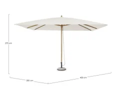 Clearance Bizzotto OMBRELLONE ECLIPSE 3X4 NATURALE