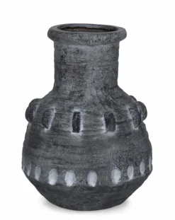 Discount Bizzotto P. VASO BUCCHERO TONDO GRIGIO D37