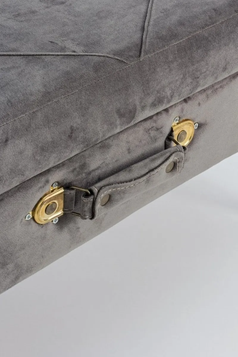 New Bizzotto PANCA CONTENITORE GRIGIO - POLINA