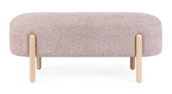 Bizzotto PANCA EFFETTO BOUCLE' ROSA ANTICO - DAYLA