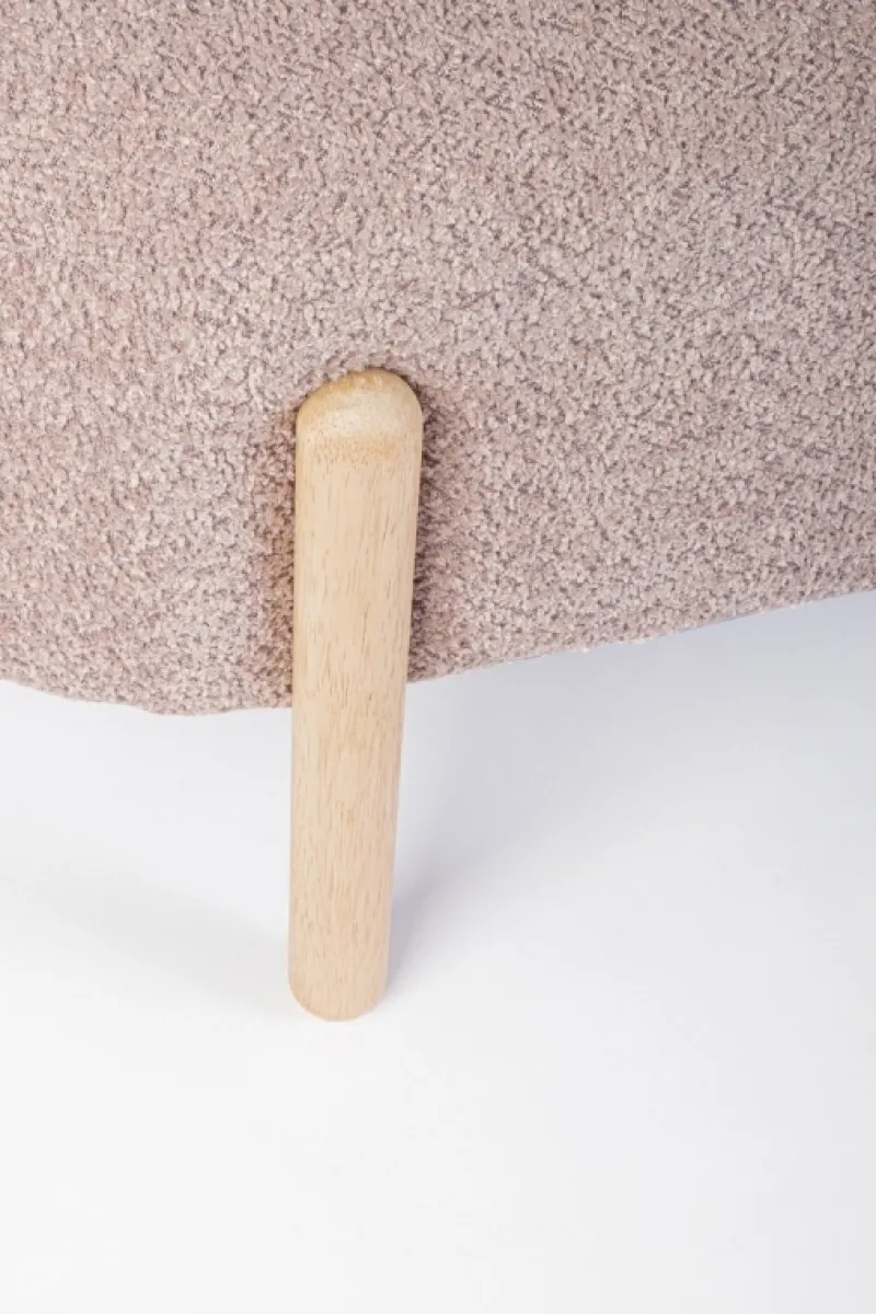 Bizzotto PANCA EFFETTO BOUCLE' ROSA ANTICO - DAYLA