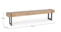 Outlet Bizzotto PANCA IN LEGNO - GARRETT