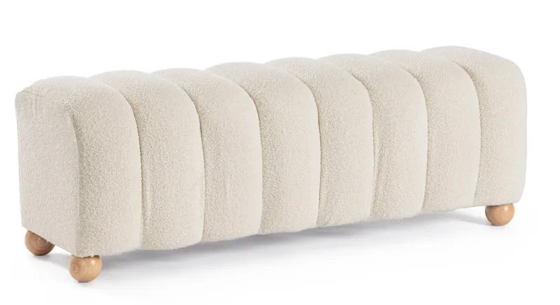 Online Bizzotto PANCA 2P ZORA BIANCO BOUCLE'