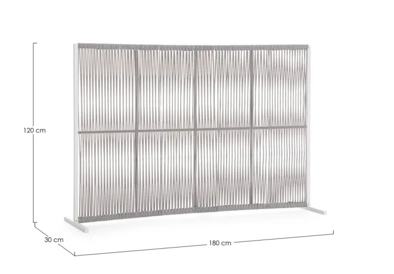 Hot Bizzotto PARAVENTO PAXSON 180X120 BIA QS20/GRIGIO