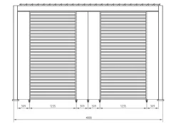 Outlet Bizzotto PERGOLA OCEAN 3X4 BIANCO