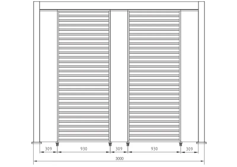 Best Bizzotto PERGOLA OCEAN 3.6X6 SETA