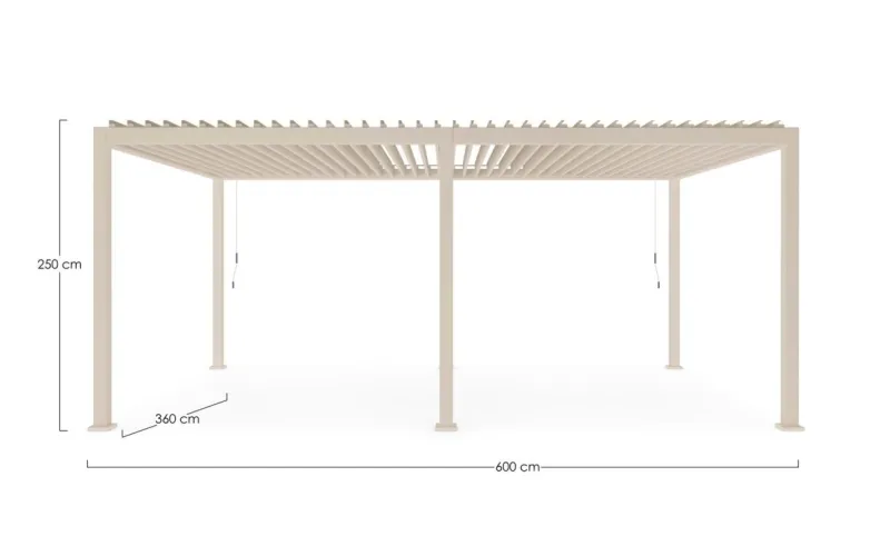 Best Bizzotto PERGOLA OCEAN 3.6X6 SETA