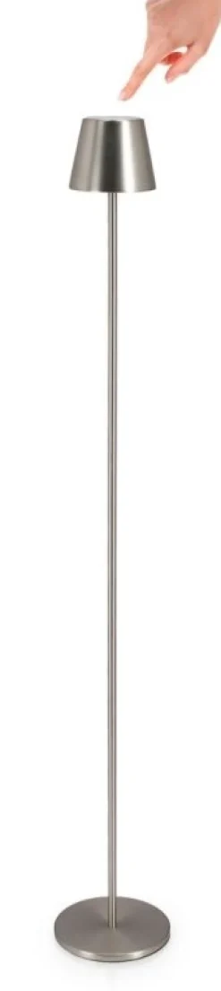 Discount Bizzotto PIANTANA LED ETNA ARGENTO H115