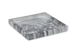 Sale Bizzotto PIATTO DECORATIVO KANDY MARMO GRIG 20x20