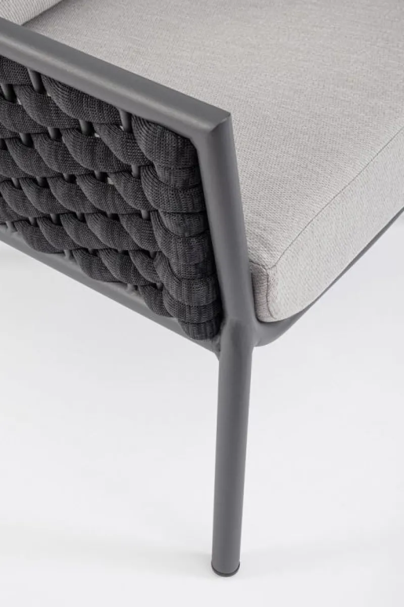 Outlet Bizzotto POLTRONA ANTRACITE QS22/GRAPHITE - EVERLY