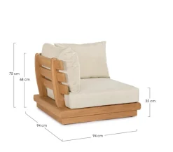 Discount Bizzotto POLTRONA ANGOLO C-C DELGADA