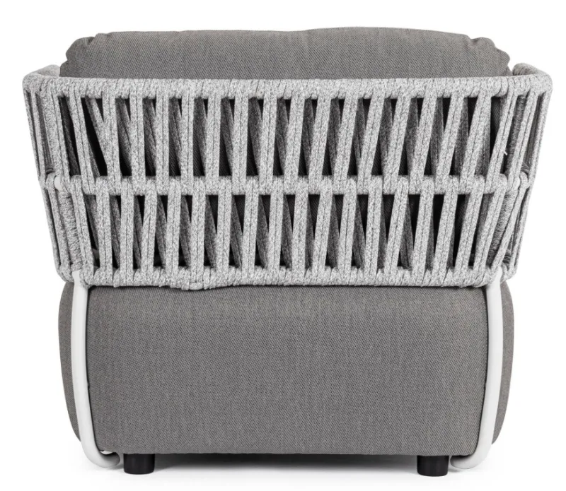 Clearance Bizzotto POLTRONA BIANCO/GRIGIO - PALMER