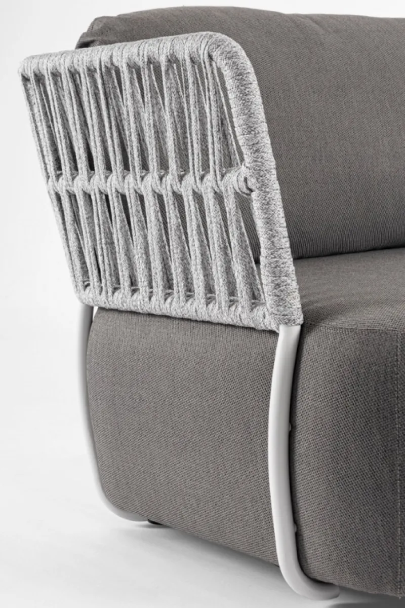 Clearance Bizzotto POLTRONA BIANCO/GRIGIO - PALMER