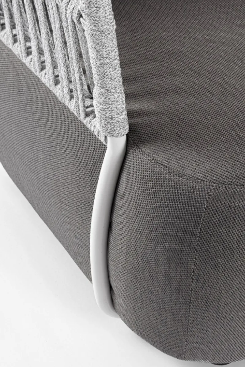 Clearance Bizzotto POLTRONA BIANCO/GRIGIO - PALMER