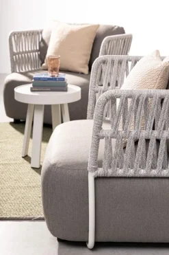 Clearance Bizzotto POLTRONA BIANCO/GRIGIO - PALMER