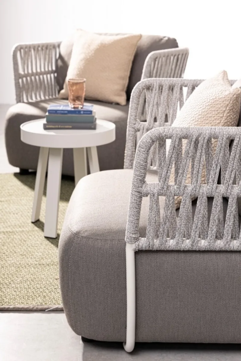 Clearance Bizzotto POLTRONA BIANCO/GRIGIO - PALMER