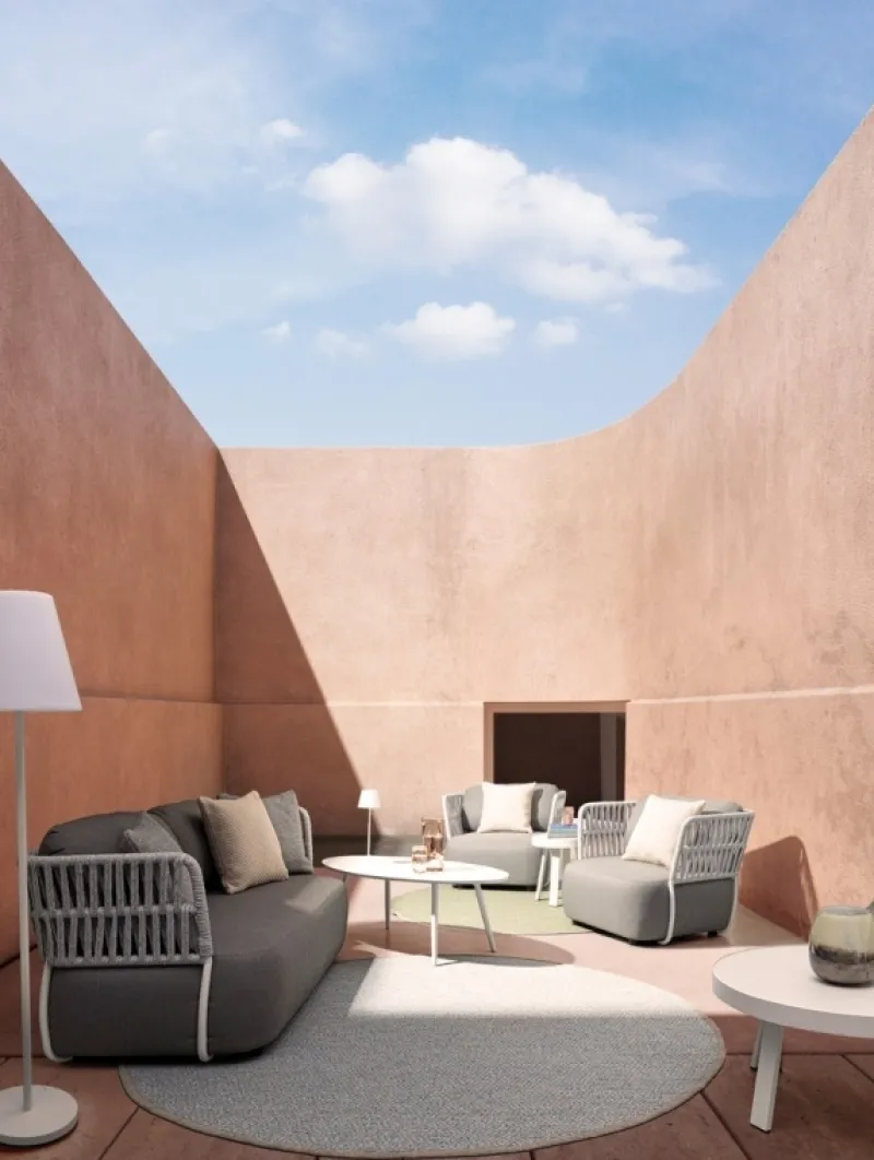 Clearance Bizzotto POLTRONA BIANCO/GRIGIO - PALMER