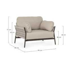 Best Bizzotto POLTRONA C-C PARDIS RAVEN QS25