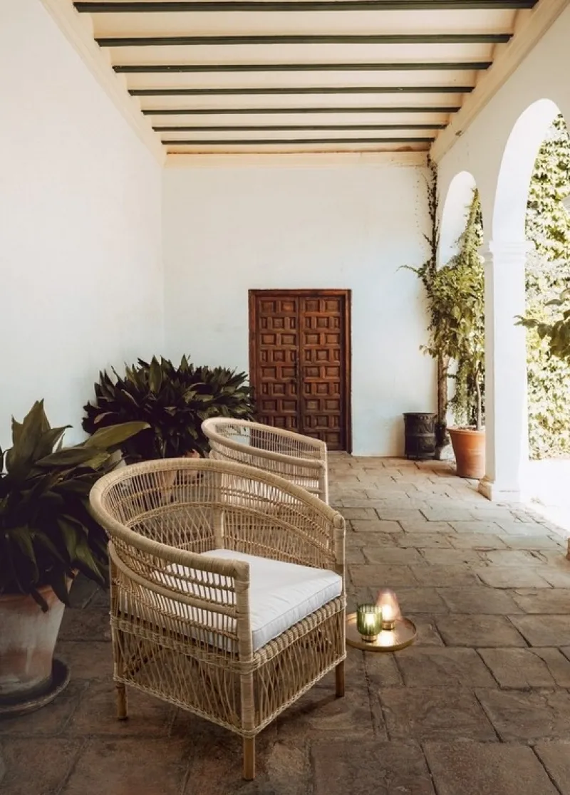 Hot Bizzotto POLTRONA CON CUSCINO IN FIBRE NATURALI - JOSEFINA