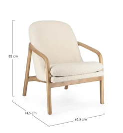 Online Bizzotto POLTRONA EFFETTO BOUCLE' PURE - ELAIDE