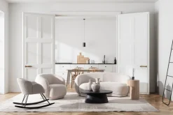 Hot Bizzotto POLTRONA EFFETTO BOUCLE' NATURALE - TECLA