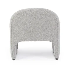 Outlet Bizzotto POLTRONA EFFETTO BOUCLE' GRIGIO - BASSILLA
