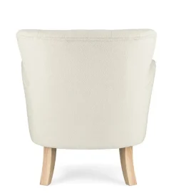 Outlet Bizzotto POLTRONA EFFETTO BOUCLE' PANNA - ORLINS