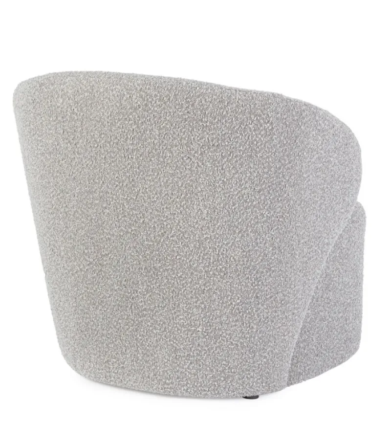Outlet Bizzotto POLTRONA EFFETTO BUCLE' GRIGIO - BABILA